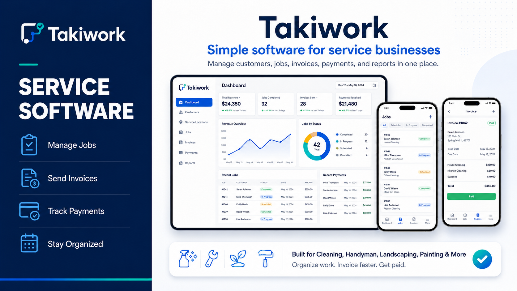 Takiwork — Service Business Management Software