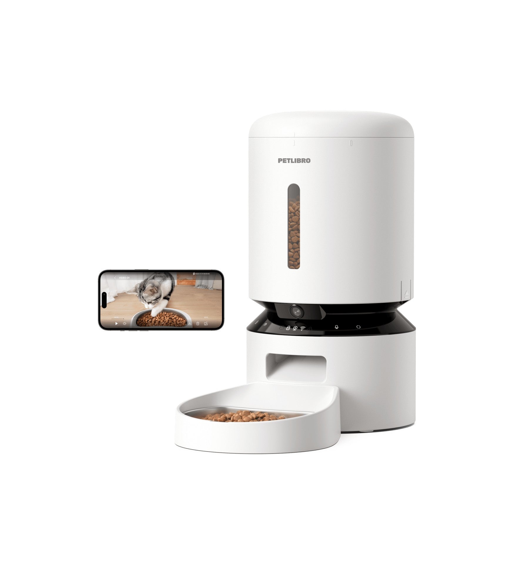 PETLIBRO Granary automatic pet feeder with camera and app view
